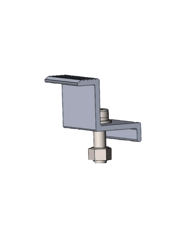 Morsetto terminale per il montaggio sul balcone | Alma Solar® N°1 di pannelli fotovoltaici online Morsetto terminale per il montaggio sul balcone | Alma Solar® N°1 di pannelli fotovoltaici online