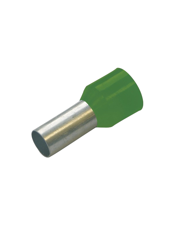Haupa 270038 Capicorda isolati 6 mm² serie colori I, francese, lunghezza 12 mm, verde Haupa 270038 Capicorda isolati 6 mm² serie colori I, francese, lunghezza 12 mm, verde