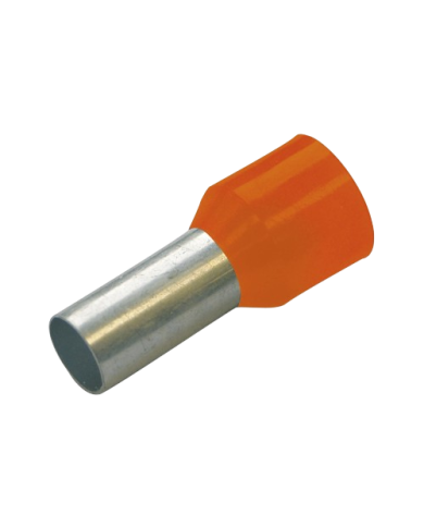 Haupa 270033 Capicorda isolati 4 mm² serie colori I, francese, lunghezza 10 mm, arancione Haupa 270033 Capicorda isolati 4 mm² serie colori I, francese, lunghezza 10 mm, arancione