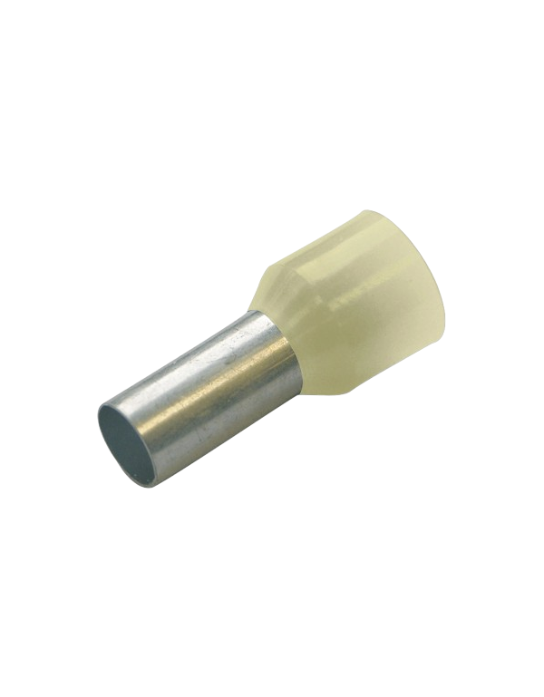 Haupa 270046 Capicorda isolati 16 mm² serie colori I, francese, lunghezza 12 mm, avorio
