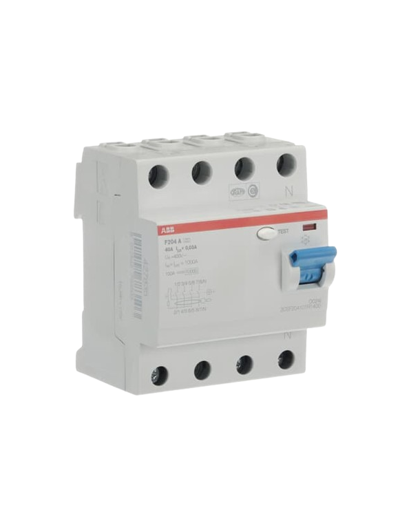 ABB F204 A-40/0,03 F204A-40/0,03 Dispositivo di corrente residua (RCD) 4P, Tipo A, 40A, 30mA 2CSF204101R1400 ABB F204 A-40/0,03 F204A-40/0,03 Dispositivo di corrente residua (RCD) 4P, Tipo A, 40A, 30mA 2CSF204101R1400