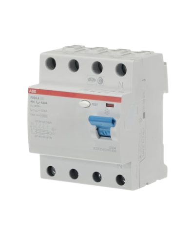 ABB F204 A-40/0,03 F204A-40/0,03 Dispositivo di corrente residua (RCD) 4P, Tipo A, 40A, 30mA 2CSF204101R1400 ABB F204 A-40/0,03 F204A-40/0,03 Dispositivo di corrente residua (RCD) 4P, Tipo A, 40A, 30mA 2CSF204101R1400