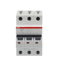 ABB S200M MCB Interruttore automatico miniaturizzato Tipo B, 3-pol 63A 440V, capacità di interruzione 10 kA System Pro M Compact ABB S200M MCB Interruttore automatico miniaturizzato Tipo B, 3-pol 63A 440V, capacità di interruzione 10 kA System Pro M Compact