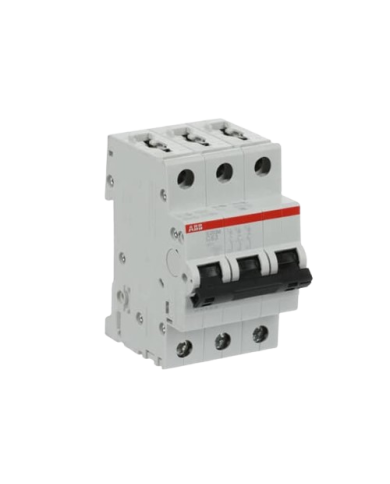ABB S203M-C63 interruttore automatico 3P 63A Caratteristica C, 10 kA ABB S203M-C63 interruttore automatico 3P 63A Caratteristica C, 10 kA