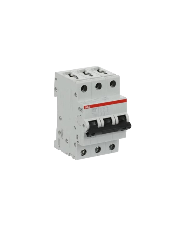 ABB S203M-C63 interruttore automatico 3P 63A Caratteristica C, 10 kA ABB S203M-C63 interruttore automatico 3P 63A Caratteristica C, 10 kA