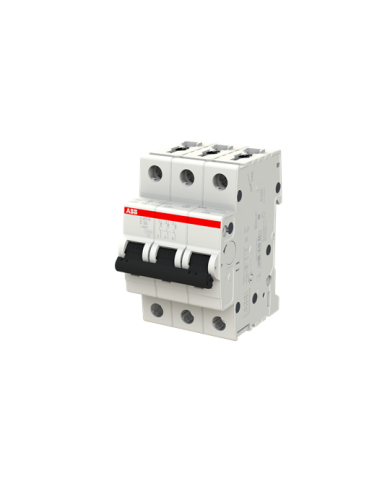 ABB S203M-C50 interruttore automatico 3P 50A Caratteristica C, 10 kA ABB S203M-C50 interruttore automatico 3P 50A Caratteristica C, 10 kA