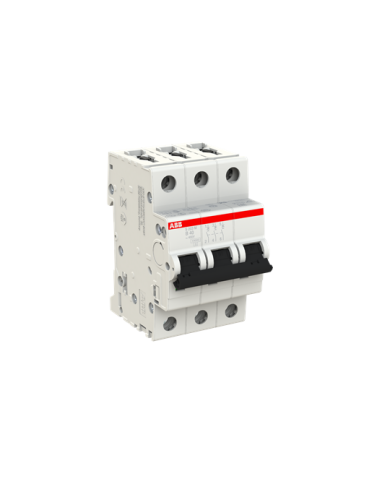 ABB S203M-B40 interruttore automatico 3P 40A Caratteristica B, 10 kA ABB S203M-B40 interruttore automatico 3P 40A Caratteristica B, 10 kA