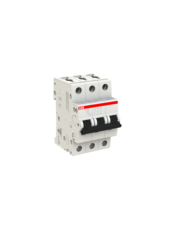 ABB S203M-B40 interruttore automatico 3P 40A Caratteristica B, 10 kA ABB S203M-B40 interruttore automatico 3P 40A Caratteristica B, 10 kA