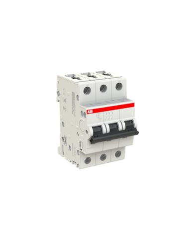 ABB S203M-C40 interruttore automatico 3P 40A Caratteristica C, 10 kA ABB S203M-C40 interruttore automatico 3P 40A Caratteristica C, 10 kA