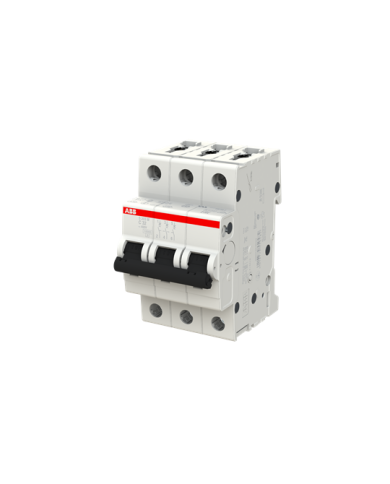 ABB S203M-C32 interruttore automatico 3P 32A Caratteristica C, 10 kA ABB S203M-C32 interruttore automatico 3P 32A Caratteristica C, 10 kA