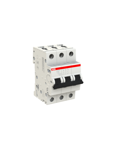 ABB S203M-B25 interruttore automatico 3P 25A Caratteristica B, 10 kA ABB S203M-B25 interruttore automatico 3P 25A Caratteristica B, 10 kA
