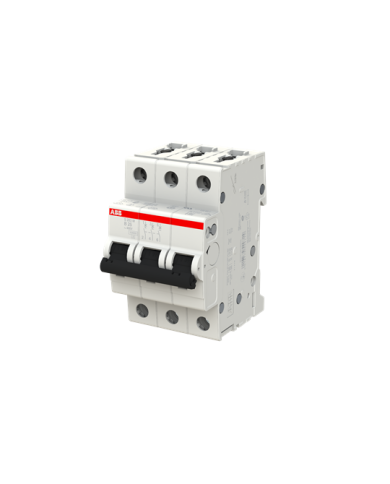 ABB S203M-B25 interruttore automatico 3P 25A Caratteristica B, 10 kA ABB S203M-B25 interruttore automatico 3P 25A Caratteristica B, 10 kA