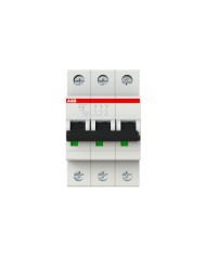 ABB S203M-B25 interruttore automatico 3P 25A Caratteristica B, 10 kA ABB S203M-B25 interruttore automatico 3P 25A Caratteristica B, 10 kA