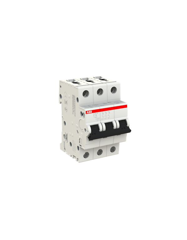 ABB S203M-C16 interruttore automatico 3P 16A Caratteristica C, 10 kA ABB S203M-C16 interruttore automatico 3P 16A Caratteristica C, 10 kA
