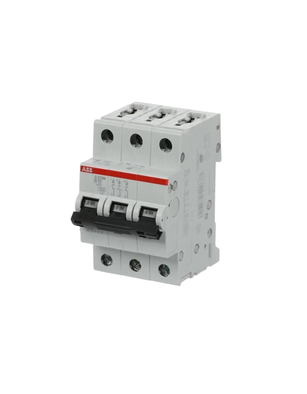 ABB S203M-B10 interruttore automatico 3P 10A Caratteristica B, 10 kA ABB S203M-B10 interruttore automatico 3P 10A Caratteristica B, 10 kA