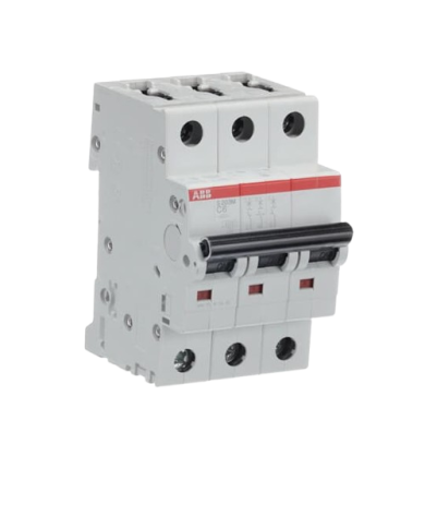 ABB S203M-C6 interruttore automatico 3P 6A Caratteristica C, 10 kA ABB S203M-C6 interruttore automatico 3P 6A Caratteristica C, 10 kA