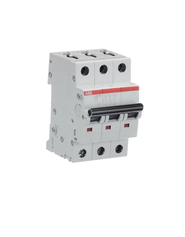ABB S203M-C6 interruttore automatico 3P 6A Caratteristica C, 10 kA ABB S203M-C6 interruttore automatico 3P 6A Caratteristica C, 10 kA