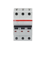 ABB S203M-C6 interruttore automatico 3P 6A Caratteristica C, 10 kA ABB S203M-C6 interruttore automatico 3P 6A Caratteristica C, 10 kA