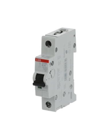ABB S201M-B25 interruttore automatico 1P 25A Caratteristica B, 10 kA ABB S201M-B25 interruttore automatico 1P 25A Caratteristica B, 10 kA