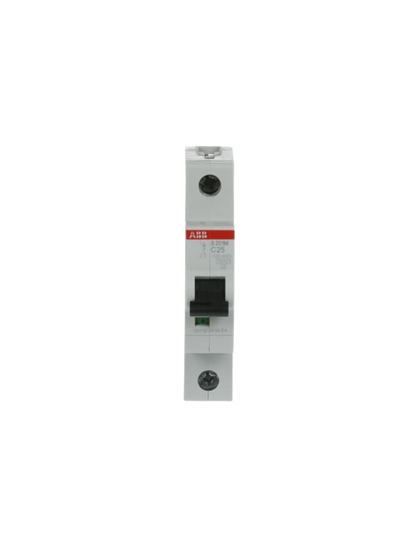 ABB S201M-C25 interruttore automatico 1P 25A Caratteristica C, 10 kA ABB S201M-C25 interruttore automatico 1P 25A Caratteristica C, 10 kA