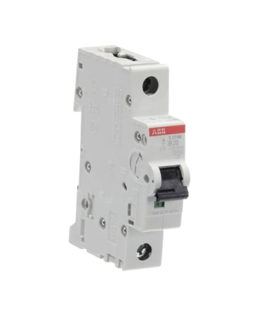 ABB S201M-B20 interruttore automatico 1P 20A Caratteristica B, 10 kA ABB S201M-B20 interruttore automatico 1P 20A Caratteristica B, 10 kA