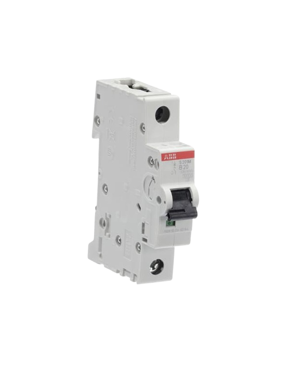 ABB S201M-B20 interruttore automatico 1P 20A Caratteristica B, 10 kA ABB S201M-B20 interruttore automatico 1P 20A Caratteristica B, 10 kA