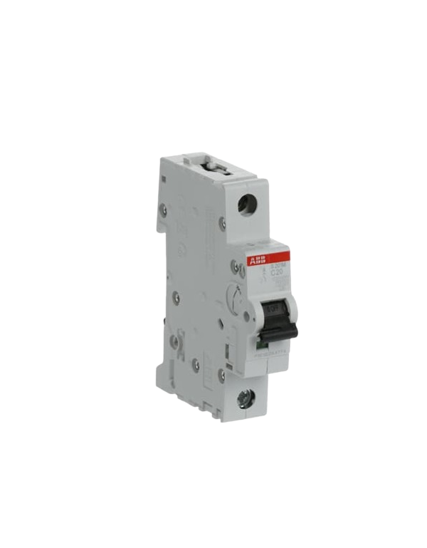 ABB S201M-C20 interruttore automatico 1P 20A Caratteristica C, 10 kA ABB S201M-C20 interruttore automatico 1P 20A Caratteristica C, 10 kA