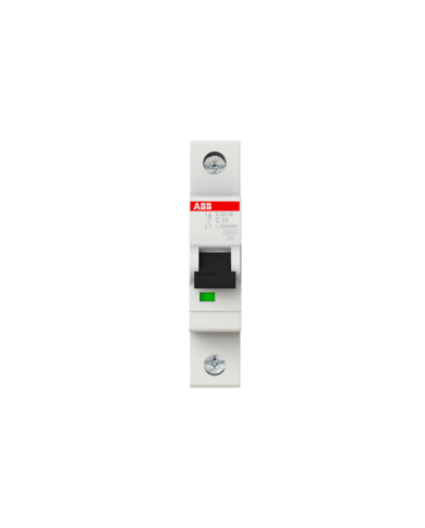 ABB S201M-C10 interruttore automatico 1P 10A Caratteristica C, 10 kA ABB S201M-C10 interruttore automatico 1P 10A Caratteristica C, 10 kA