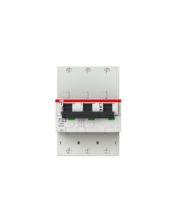 ABB S753 DR E100 3P Interruttore automatico miniaturizzato selettivo 100A