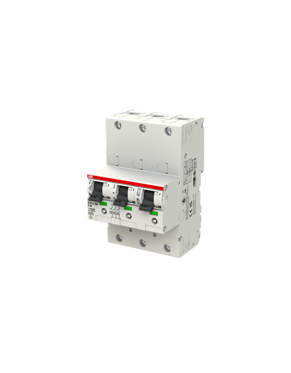 ABB S751/3DR-E40 Interruttore automatico principale, selettivo, 40 A, 3 x 1 polo