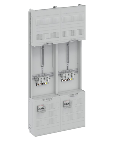 Striebel & John DF27U2B Campo completo 40A 2 contatori, 48TE, BH3, 2-campi, 16 mm² Striebel & John DF27U2B Campo completo 40A 2 contatori, 48TE, BH3, 2-campi, 16 mm²