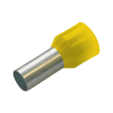Haupa 270818 Ghiere isolate 6 mm² serie colori DIN, lunghezza 12 mm, giallo