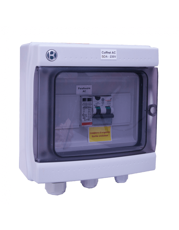 Box 63A 230V monofase AC 14kW per fotovoltaico Box 63A 230V monofase AC 14kW per fotovoltaico
